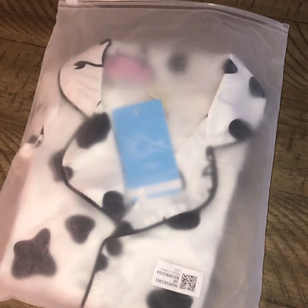 Moo 🐮 cow 🐄 Comfy Costume, sleep 😴 wear or playtime Soft poly stretch spandex